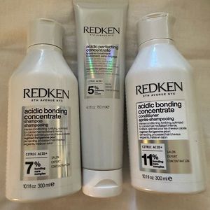 Redken Acidic Bonding Concentrate Shampoo and conditioner & leave in treatment